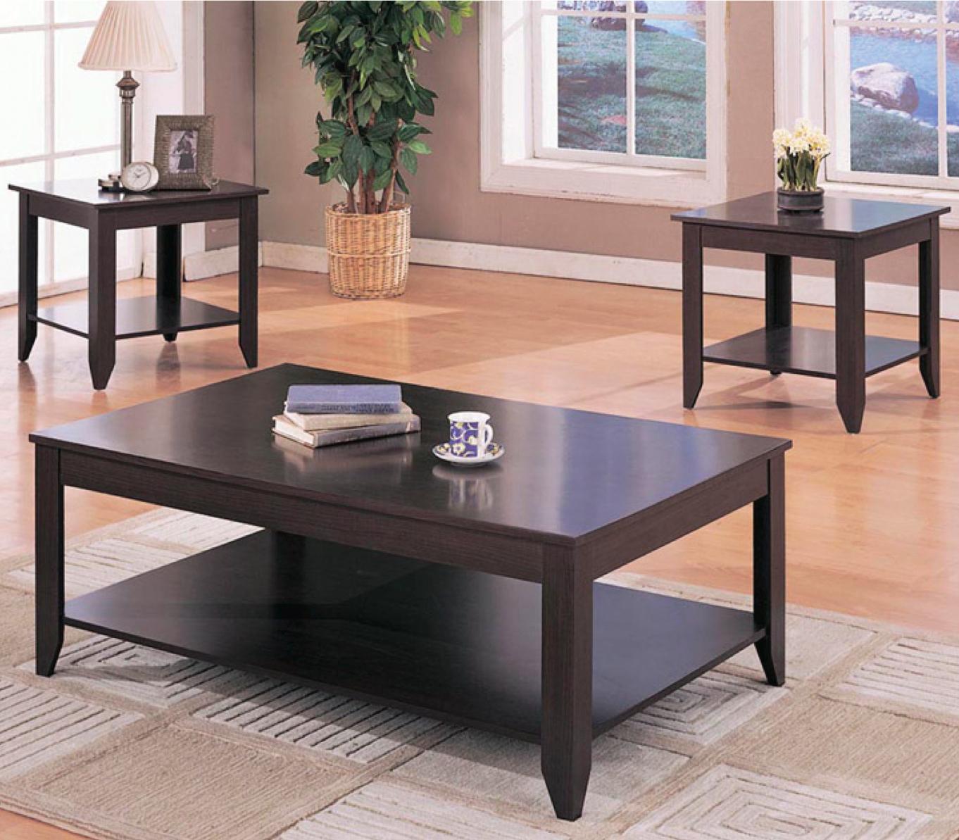 Three piece coffee sales table set